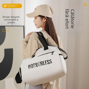 Geantă de fitness cu separare uscat/ud, compartiment pentru pantofi, respirabilă, impermeabilă, ultraușoară (20–35L; PU material)