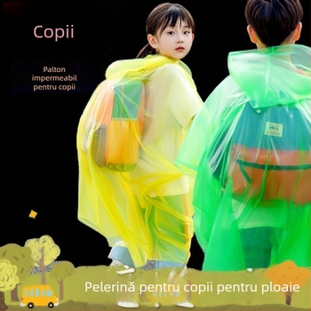 Poncho de ploaie din TPU, o singură utilizare, pentru drumeții – protecție completă a corpului, pliabil, pentru o persoană