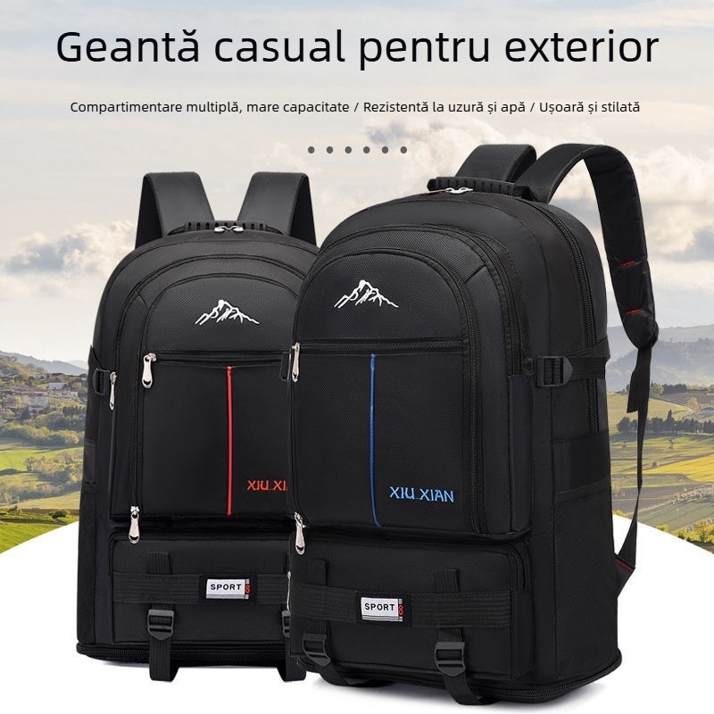 Rucsac de drumeție montan 100L pentru bărbați – impermeabil, durabil, din poliester