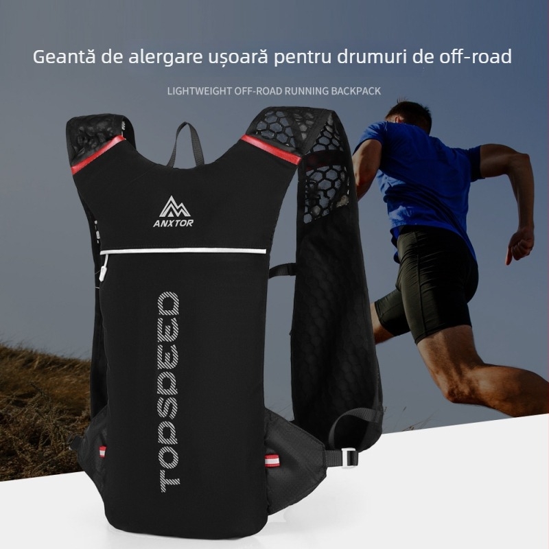 Rucsac sport 5L, poliester, respirabil, ultra ușor, rezistent la uzură