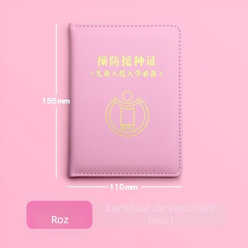 Purtător pentru Certificatul Medical de Naștere - Burrad, PU Piele, Modernă și Minimalistă