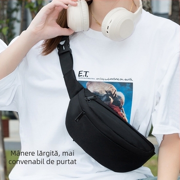 Geantă crossbody pentru sporturi în aer liber, ultra ușoară, material Oxford, design unisex masculin, stil street, lansată în primăvara 2023