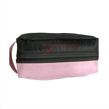 Geantă de drumeție outdoor cu fermoare duble, separare uscat/umed, capacitate mare, impermeabilă, din Oxford