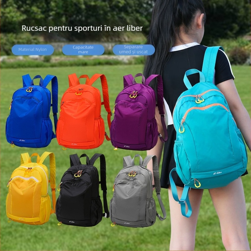 Rucsac impermeabil pentru exterior, cu separare umed/uscat, capacitate mare, unisex, poliester