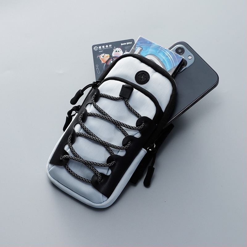 Geantă pentru telefon mobil cu manșetă – Unisex, pentru călătorii de recreere, Powermotor, Poliester, fermoar, formă ovală, buzunar intern pentru bancnote, căptușeală poliester, Toamnă 2024