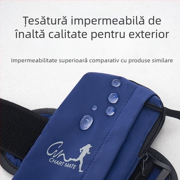 Geantă de braț pentru telefon, unisex, impermeabilă, respirabilă, ultra-ușoară, poliester