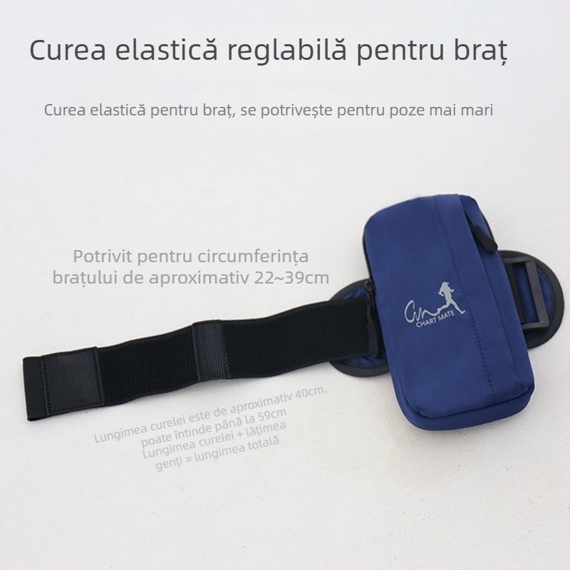 Geantă de braț pentru telefon, unisex, impermeabilă, respirabilă, ultra-ușoară, poliester