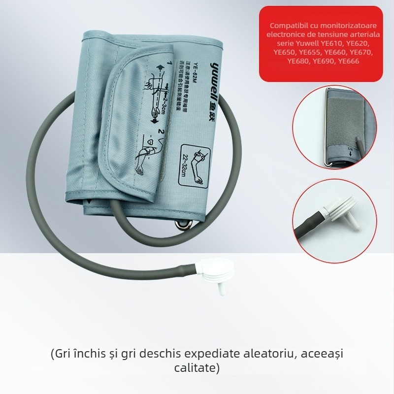 Accesoriu universal pentru manșeta monitorului de tensiune arterială, pentru brațul superior, cu conector — brand Leaping Fish; origine Jiangsu; producător Jiangsu Yuyue Medical Equipment Co., Ltd.