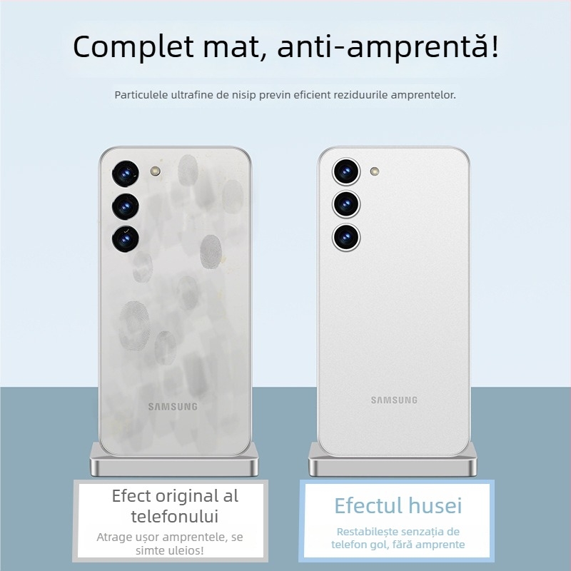 Husă Samsung S24/S23/S22 Ultra — ultra-subțire, transparentă albă, protecție totală, disipare a căldurii, rezistentă la cădere