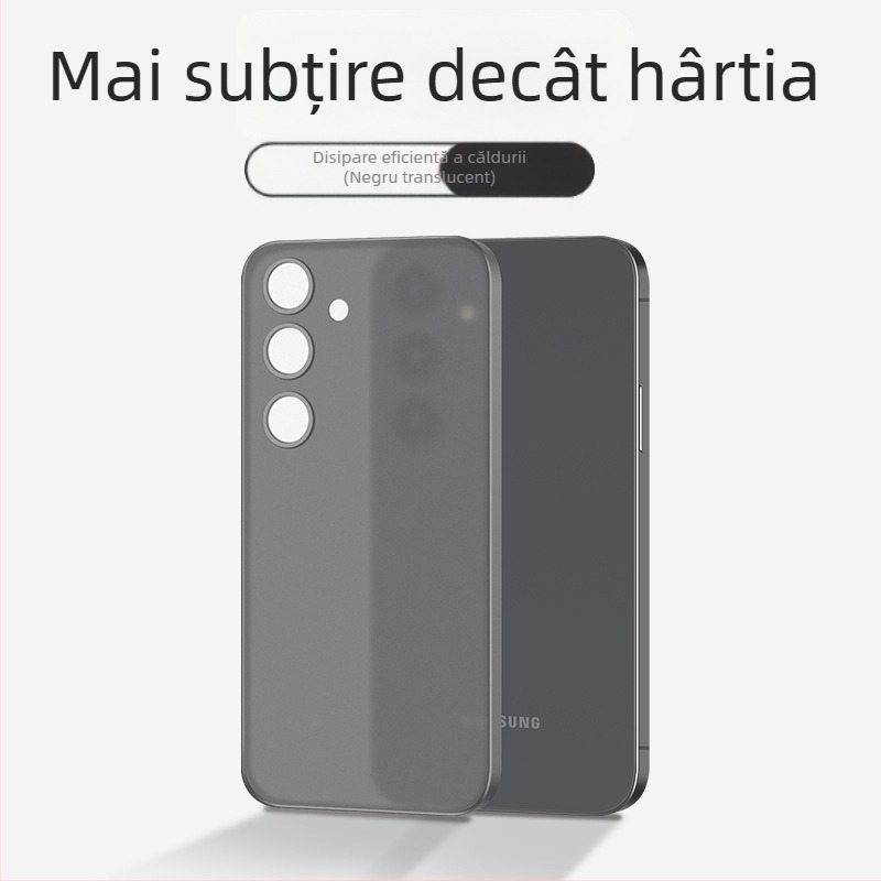 Husă Samsung S24/S23/S22 Ultra — ultra-subțire, transparentă albă, protecție totală, disipare a căldurii, rezistentă la cădere
