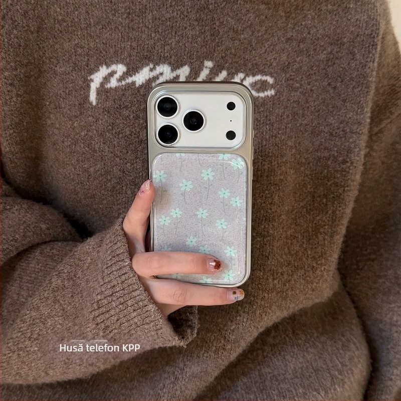 Carcasă de protecție în stil KPPins, cu model floral, pentru iPhone 17 Pro și 17 Pro Max