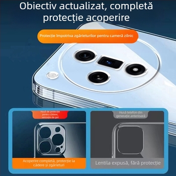 Husă de protecție TPU Zhuoku pentru OPPO Find X7 Pro, Find X6, Find X5, Find X3 și X8 Pro – design minimalist, protecție anti-cadere