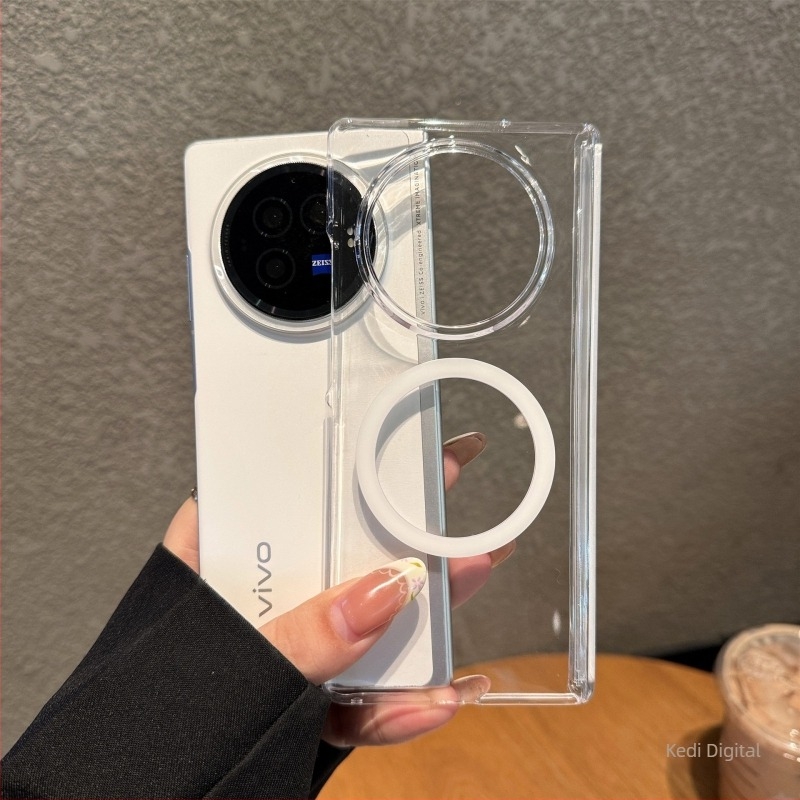 Carcasă pentru Vivo X Fold3 și X Fold5 — husă ultra-subțire cu balama, stil Flip Cover, material PC, atașare magnetică puternică