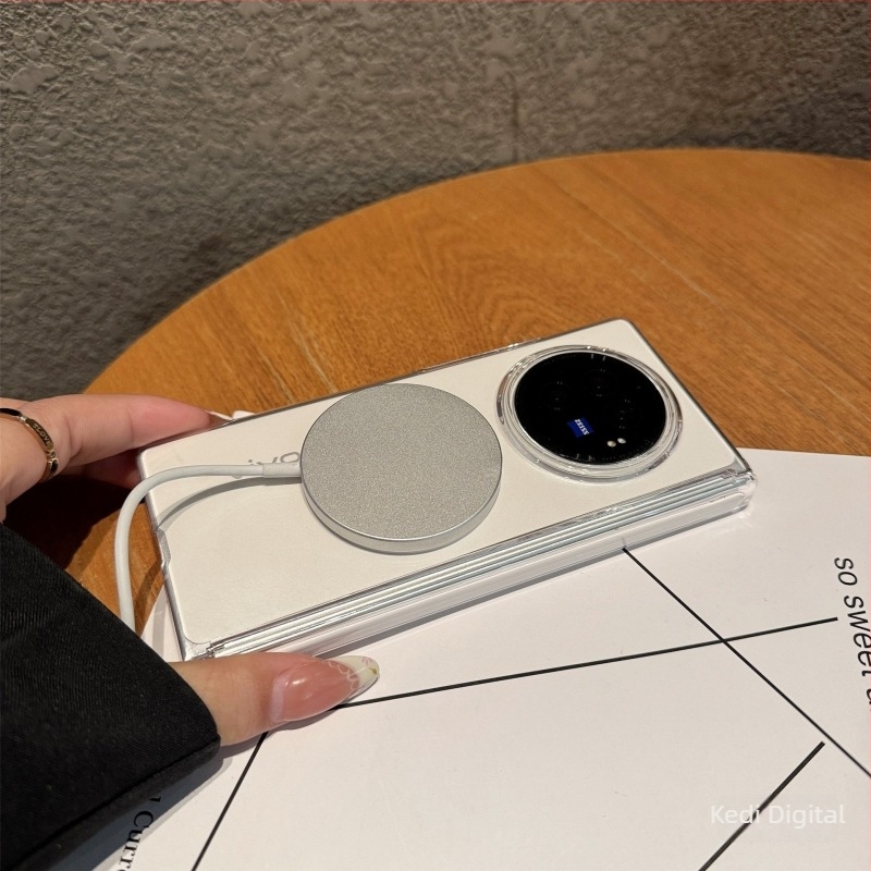 Carcasă pentru Vivo X Fold3 și X Fold5 — husă ultra-subțire cu balama, stil Flip Cover, material PC, atașare magnetică puternică