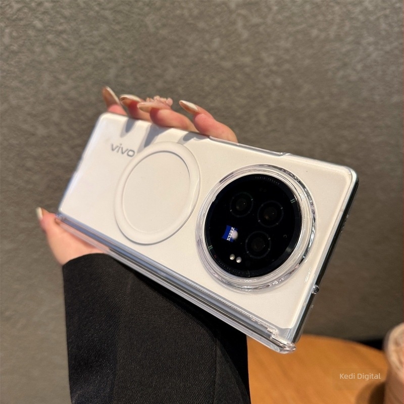 Carcasă pentru Vivo X Fold3 și X Fold5 — husă ultra-subțire cu balama, stil Flip Cover, material PC, atașare magnetică puternică