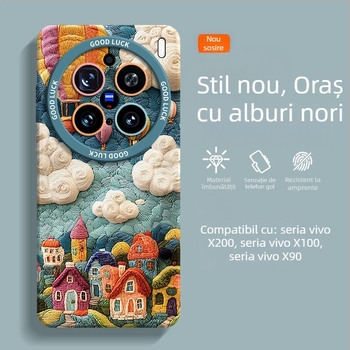 Carcasă de telefon pentru VIVO X200 Ultra — TPU protectiv, finisaj mat, personalizabil, (protecție la șocuri, disipare termică, rezistență la uzură, rezistență la cădere)