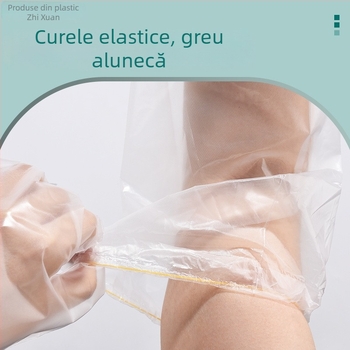 Mănuși CPE de unică folosință, lungi, pentru vase și procesarea alimentelor, impermeabile, conforme pentru alimente