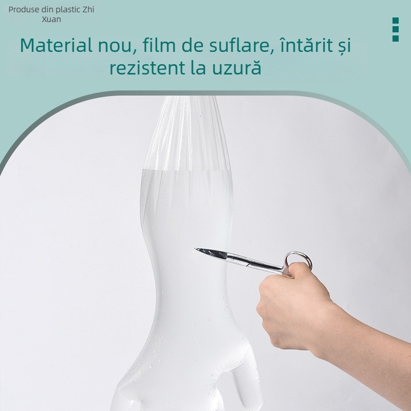 Mănuși CPE de unică folosință, lungi, pentru vase și procesarea alimentelor, impermeabile, conforme pentru alimente