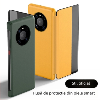 Carcasă pentru Huawei Mate40 Pro+ cu acoperire completă, rezistență la căderi, piele PU, stil clap-shell, disipare căldură, anti-amprente