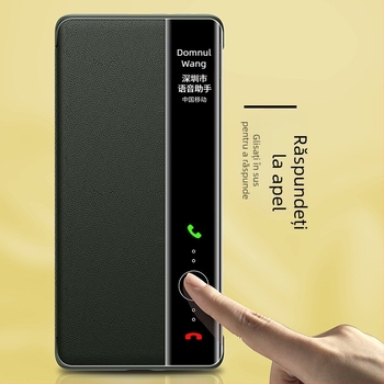 Carcasă pentru Huawei Mate40 Pro+ cu acoperire completă, rezistență la căderi, piele PU, stil clap-shell, disipare căldură, anti-amprente