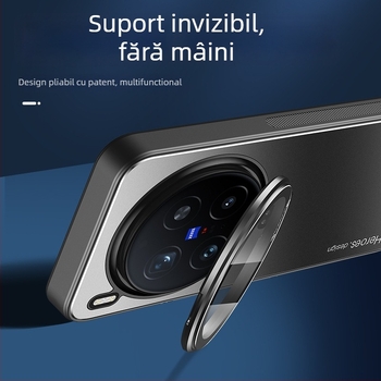 Husă pentru Vivo X300 Pro, finisaj mat, din acrilic cu placare electrolitică, protecție anti-cadere
