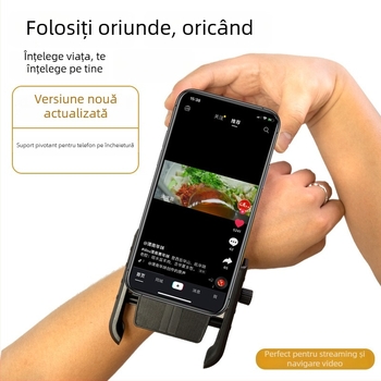 Suport de telefon pentru braț pentru sporturi în aer liber – ABS+PC, Unisex, Brand TY, Vara 2024, Stil urban minimalist
