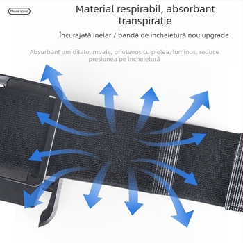 Suport telefon la încheietură pentru sport în aer liber — geantă pentru telefon la braț, material ABS, unisex, stil nou național, căptușeală din webbing