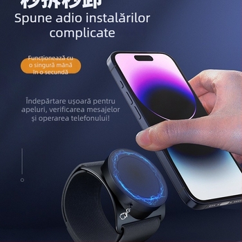Geantă de braț pentru telefon, cu suport magnetic pe braț și curea de încheietură rotativă — Unisex, pentru alergare în aer liber