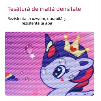 Geantă pentru teme pentru elevi din învățământul primar — design desen animat, Marca: yome, Oxford material, impermeabilă, ultra-ușoară, căptușeală poliester