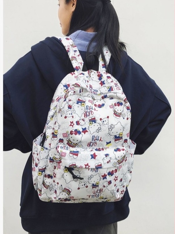 Rucsac pentru fete cu model anime, ușor, capacitate mare, multifuncțional, din Oxford, respirabil