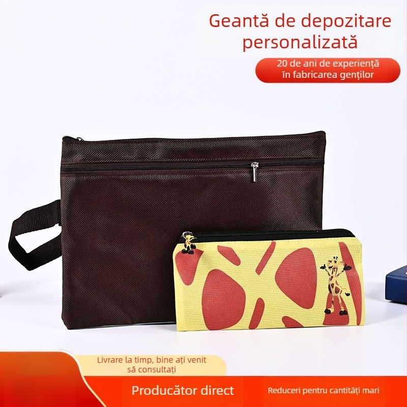 Geantă cosmetică în stil coreean, design drăguț, portabilă, cu capacitate mare pentru călătorii, organizator rezistent la apă cu logo personalizat