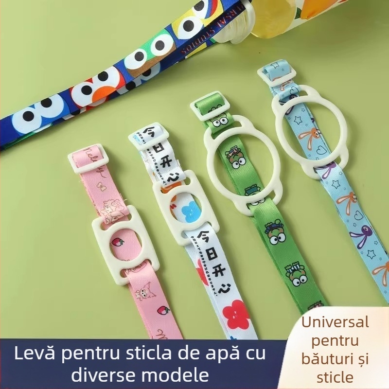 Lanyard pentru sticla de apă - material: floare de mătase, design crossbody, codul produsului F99tMH786SH58S, utilizare generală