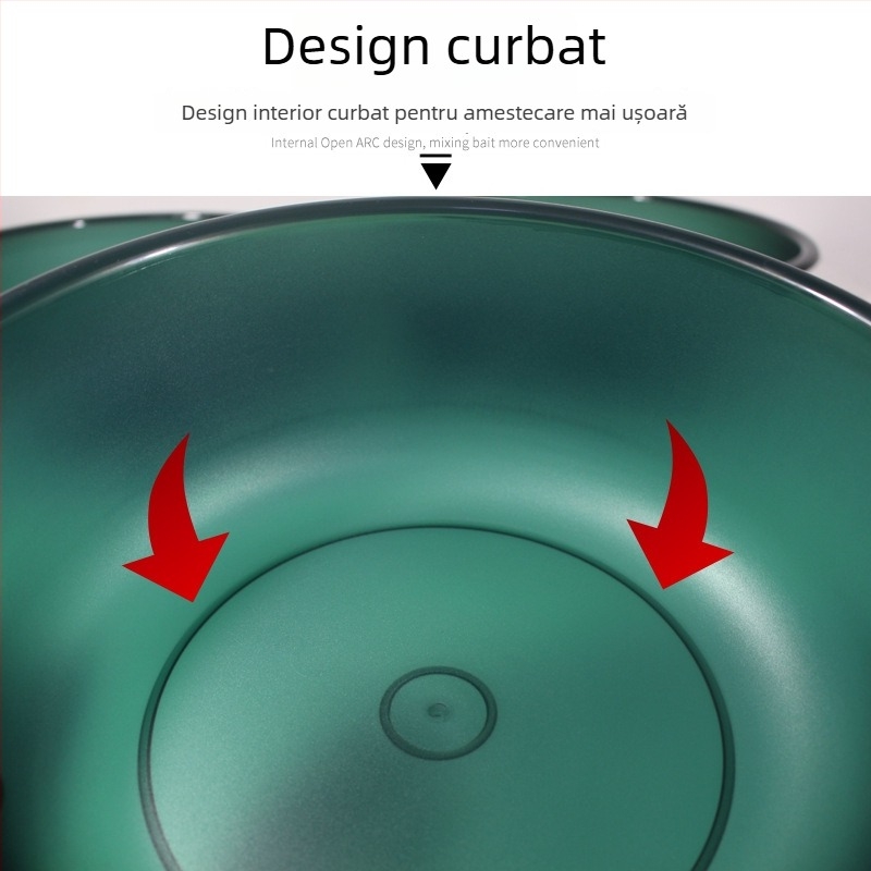 Set de trei tăvi pentru momeală, cu design îngroșat și adânc, tavă antiaderentă pentru distribuția momelii