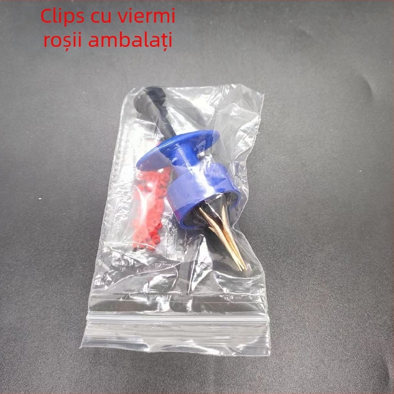 Clip din plastic pentru viermi – dispozitiv de fixare a momelii pentru pescuit