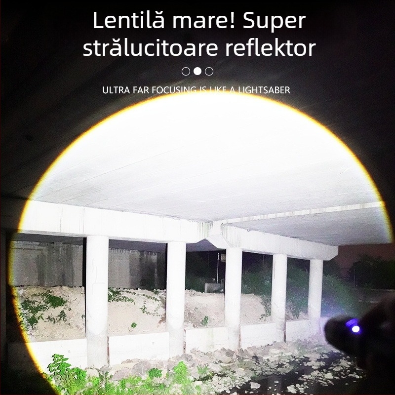 Lanternă LED cu zoom ultraluminoasă, cip LED Clowicsr, tip LED, tensiune ≤36V, carcasă din aliaj de aluminiu