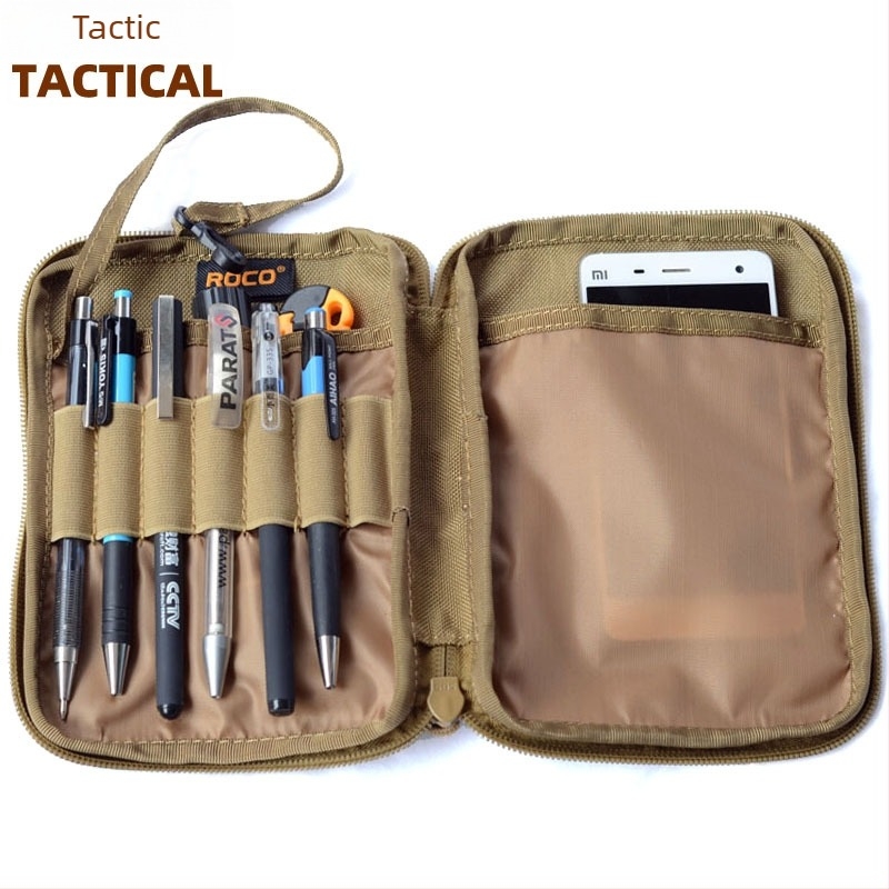 Poșetă tactică de talie pentru exterior — Tyco Tiko, nylon 1000D impermeabil, fermoar SBS; respirabilă, impermeabilă, ultraușoară, rezistentă la abraziune; încăpe telefonul, caietul și harta pentru activități în aer liber