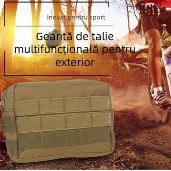 Geantă EDC pentru outdoor cu MOLLE, unisex, camuflaj, poliester
