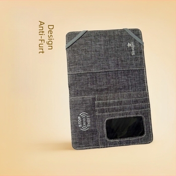 Carcasă pentru pașaport din Oxford, model geometric, căptușeală respirabilă, unisex