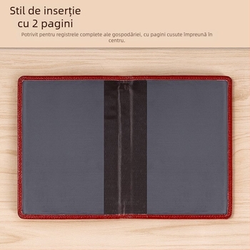 Husă pentru pașaport și documente, material PVC, căptușeală PU, design monocrom, unisex, toamnă 2024