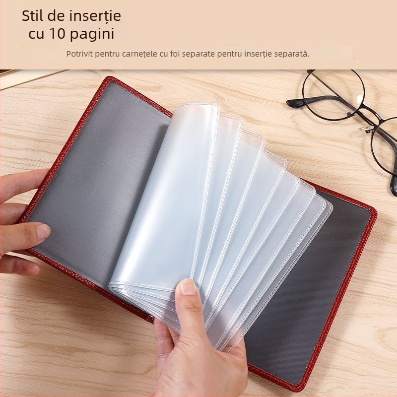 Husă pentru pașaport și documente, material PVC, căptușeală PU, design monocrom, unisex, toamnă 2024