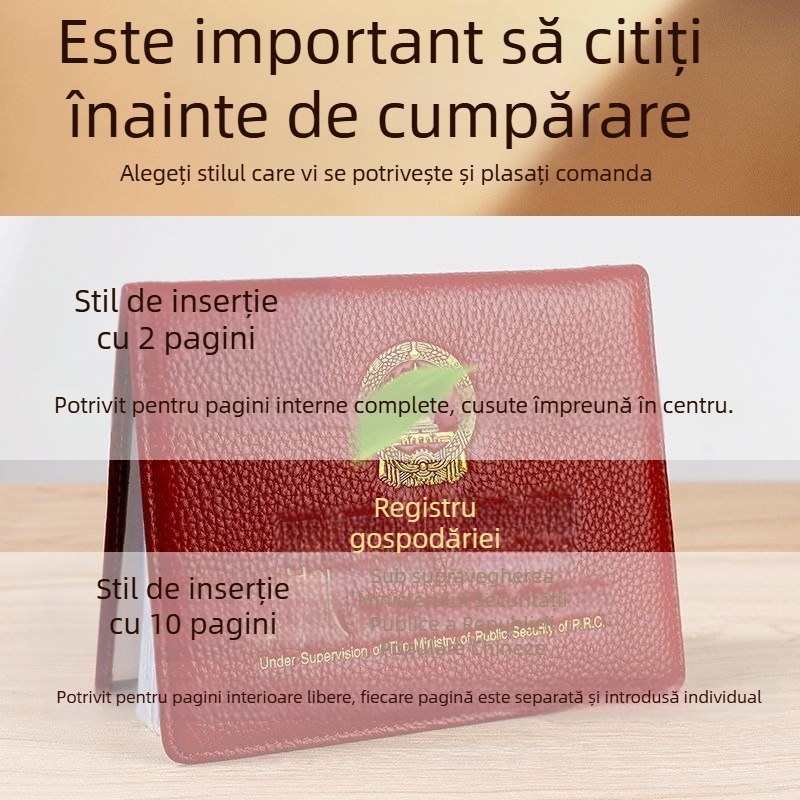 Husă pentru pașaport și documente, material PVC, căptușeală PU, design monocrom, unisex, toamnă 2024