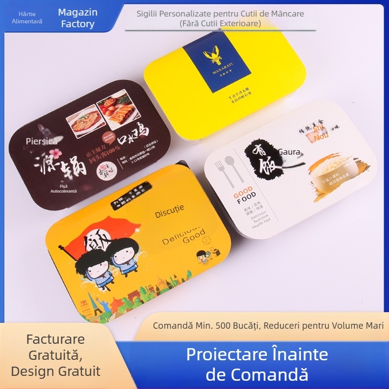 Hârtie de ambalare personalizată cu imprimare pentru livrare, cu buzunar pentru card — hârtie/carton, imprimare logo, pentru ambalarea alimentelor, cadouri și ceai