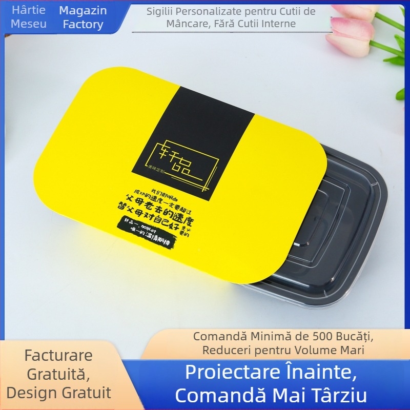 Hârtie de ambalare personalizată cu imprimare pentru livrare, cu buzunar pentru card — hârtie/carton, imprimare logo, pentru ambalarea alimentelor, cadouri și ceai