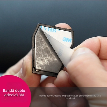 Clip de card pentru mașină — suport multifuncțional pentru carduri, suport pentru bilete și certificate (ABS, 44×34×16 mm, personalizare disponibilă)