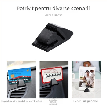 Clip de card pentru mașină — suport multifuncțional pentru carduri, suport pentru bilete și certificate (ABS, 44×34×16 mm, personalizare disponibilă)