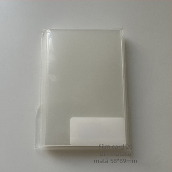 Husă CPP pentru card, din plastic, mată, folie protectoare transparentă HD pentru stocare carduri