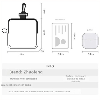 Portofel pentru monede cu cataramă pentru carduri, din pânză, model anime, stil street-fashion