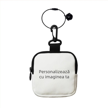 Portofel pentru monede cu cataramă pentru carduri, din pânză, model anime, stil street-fashion