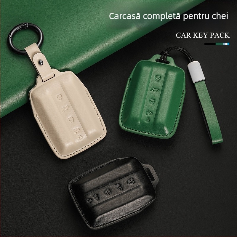 Husă pentru cheie de mașină Tank 300 din piele autentică, cataramă, stil simplu, personalizare disponibilă