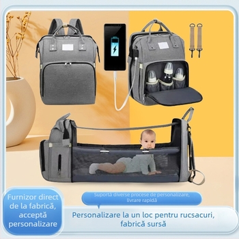 Rucsac matern, capacitate mare 20–35L, material Oxford, deschidere cu fermoar, buzunar interior cu fermoar, bretele duble